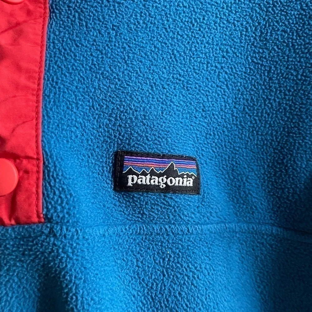 Patagonia Youth Blue Micro D Snap-T Fleece Pullover